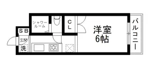 パラドール円町【4階】の間取り
