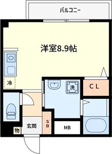 ラシーヌ天王寺【5階】の間取り