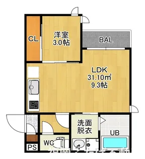GRANDTIC桜並木【1階】の間取り