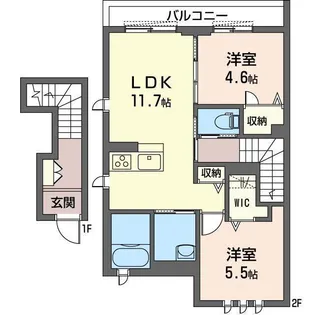 Pino West【2階】の間取り