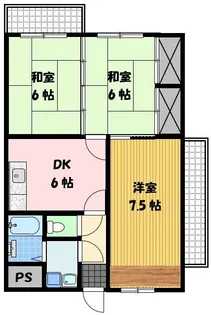 ベルジュ【4階】の間取り