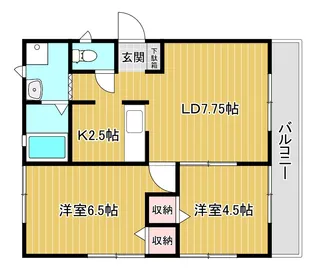 ヴィラ エトワールB【1階】の間取り