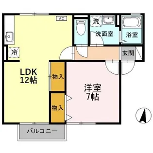 プルミエール A103【1階】の間取り