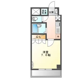 アリウス川崎【8階】の間取り