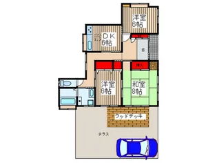アメリカハウス.【1階】の間取り