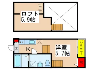 ブラインドサイド幕張【2階】の間取り