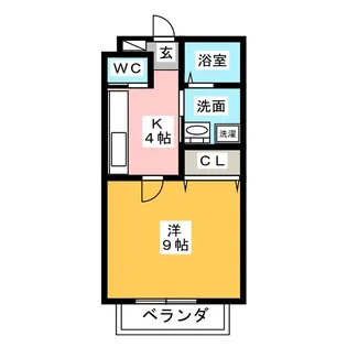 MERRILY FOREST【1階】の間取り