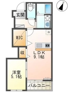 ヴォーグ【1階】の間取り
