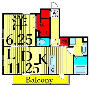 Villa Del Sol【2階】の間取り