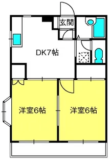 ホワイトヒルズ【2階】の間取り