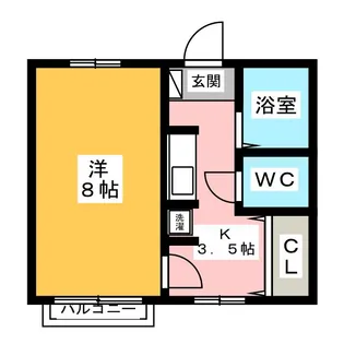 レトア橋本【2階】の間取り