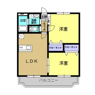 カークス【2階】の間取り