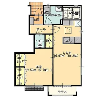 ヴィラ・イシハラII【1階】の間取り
