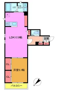eclore mizue【2階】の間取り