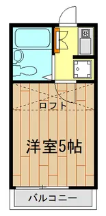 リバレッジイブ【2階】の間取り