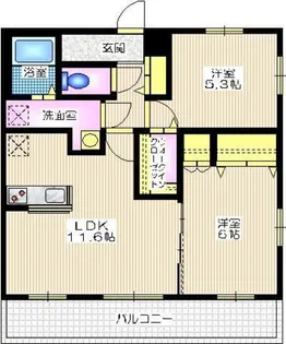 BORIKIひがしとつか【3階】の間取り