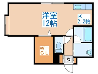 ミレニアムハイツ【1階】の間取り