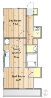 アルタビスタ等々力【2階】の間取り