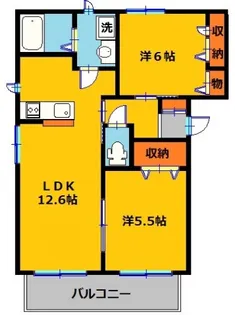 ノーブルコートII【1階】の間取り