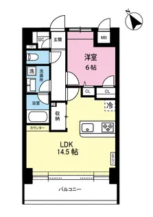 エンデバー登戸【8階】の間取り