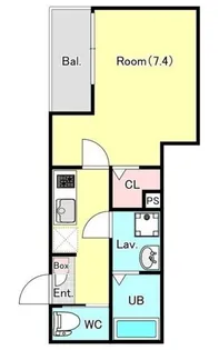 リトルネスト福生【2階】の間取り