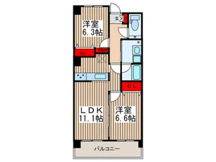 プロミネンスV【2階】の間取り
