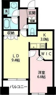 エスティメゾン北新宿【3階】の間取り