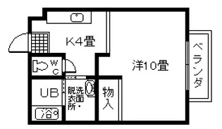 前田キャッスル【2階】の間取り