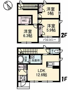 カーサ・ヴェローナ【2階】の間取り