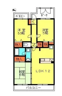 ライオンズマンション川口ブリーズコート【4階】の間取り