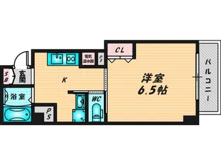 みおつくし布施【9階】の間取り