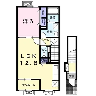 アレグリアII【2階】の間取り