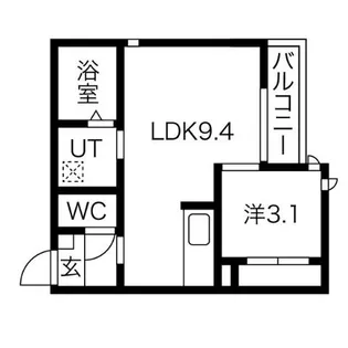 GRANDTIC 名鉄栄生【1階】の間取り
