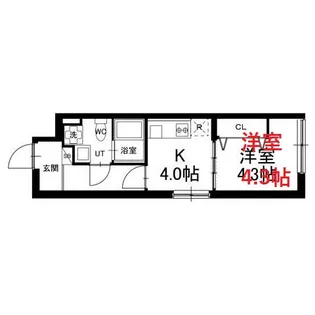 LOTUS梅屋敷【1階】の間取り