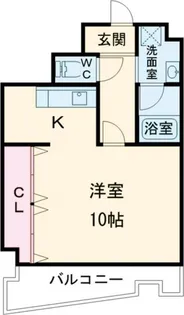 クレフォート常盤【4階】の間取り