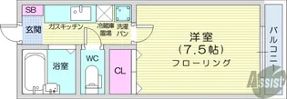 サンスイート八乙女【2階】の間取り