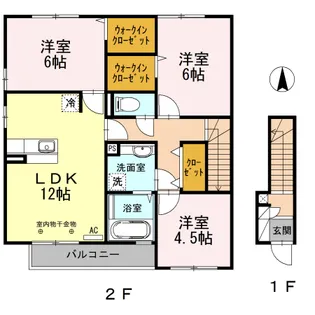 はっぴーあいらんど C【2階】の間取り