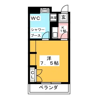 リブシス浦和常盤【4階】の間取り