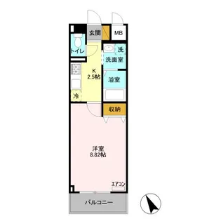 ハピネスヒルズ【3階】の間取り