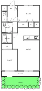 ウォールナットグローブ【1階】の間取り