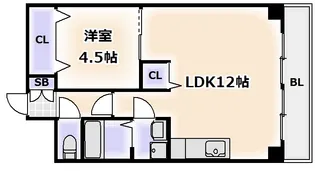 タメキマンションIII【6階】の間取り
