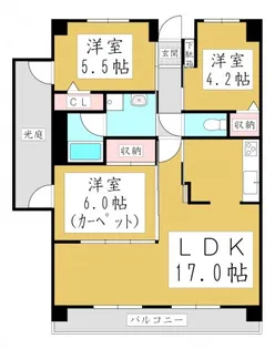 ペンタエマーブル【2階】の間取り