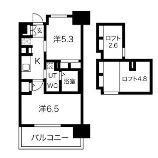 エステムコート名古屋駅前コア【4階】の間取り