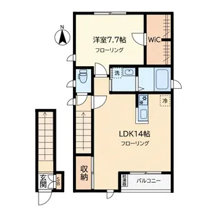プレミアス鷹番【2階】の間取り