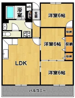 ルミナス並木【1階】の間取り