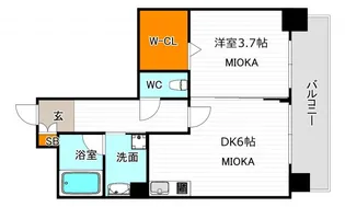 ケイグレース【2階】の間取り