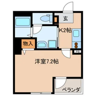 ギャルド タスリール【2階】の間取り