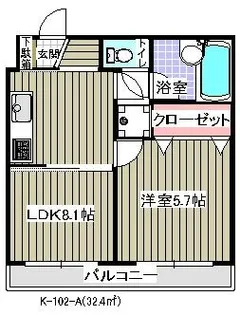 マノワール壱番館(K-102)【4階】の間取り