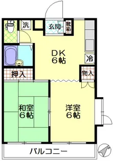 エミナンナガイ【3階】の間取り
