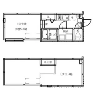 LOFT AOI【1階】の間取り